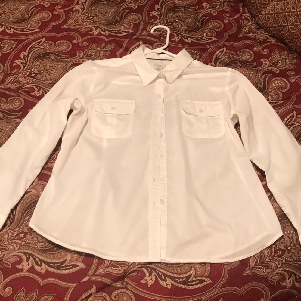 White Liz Claiborne Button Down Shirt